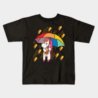 Raining Tacos Unicorn Kids T-Shirt